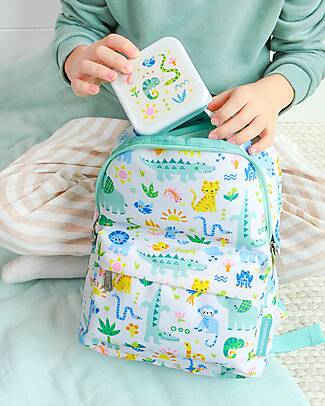 A Little Lovely Company Set of Lunch and Snack Boxes - Jungle Snack Boxes