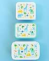 A Little Lovely Company Set of Lunch and Snack Boxes - Jungle Snack Boxes