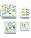 A Little Lovely Company Set of Lunch and Snack Boxes - Jungle Snack Boxes