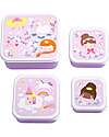 A Little Lovely Company Set of Lunch and Snack Boxes - Princesses Snack Boxes