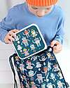 A Little Lovely Company Set of Lunch Boxes and Snack Boxes - Robot Snack Boxes