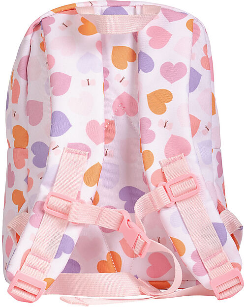 A Little Lovely Company Small Backpack - Hearts - 23,5x30x10 cm Kindergarten Backpacks