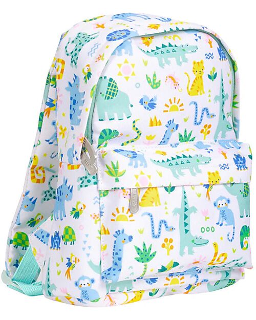 A Little Lovely Company Small Backpack - Jungle - 23,5x30x10 cm Kindergarten Backpacks
