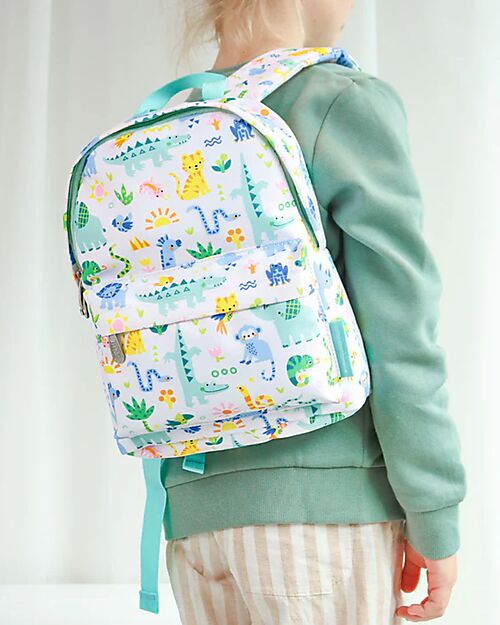A Little Lovely Company Small Backpack - Jungle - 23,5x30x10 cm Kindergarten Backpacks