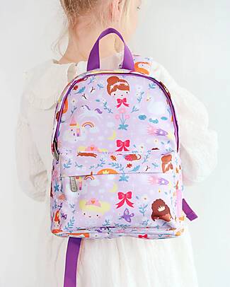 A Little Lovely Company Small Backpack - Princesses - 23,5x30x10 cm Kindergarten Backpacks