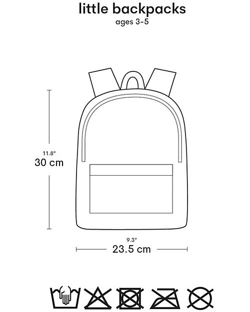 A Little Lovely Company Small Backpack - Princesses - 23,5x30x10 cm Kindergarten Backpacks