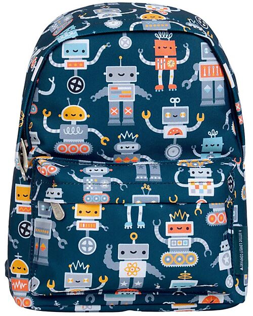 A Little Lovely Company Small Backpack - Robot - 23,5x30x10 cm Kindergarten Backpacks