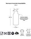A Little Lovely Company Stainless Steel Drink Bottle - 350ml - Animal Friends Non-Thermal Water Bottles
