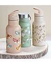 A Little Lovely Company Stainless Steel Drink Bottle - 350ml - Butterflies Thermos Bottles