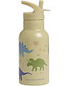 A Little Lovely Company Stainless Steel Drink Bottle - 350ml - Dinosaurs Thermos Bottles