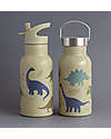 A Little Lovely Company Stainless Steel Drink Bottle - 350ml - Dinosaurs Thermos Bottles