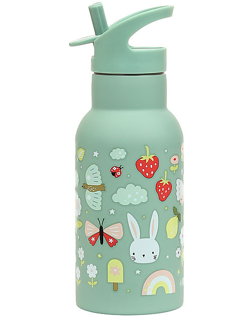 A Little Lovely Company Stainless Steel Drink Bottle - 350ml - Joy Thermos Bottles