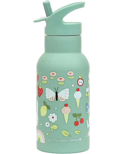 A Little Lovely Company Stainless Steel Drink Bottle - 350ml - Joy Thermos Bottles