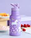 A Little Lovely Company Stainless Steel Drink Bottle - 350ml - Unicorn Dreams Non-Thermal Water Bottles