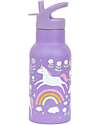 A Little Lovely Company Stainless Steel Drink Bottle - 350ml - Unicorn Dreams Non-Thermal Water Bottles