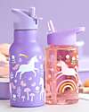 A Little Lovely Company Stainless Steel Drink Bottle - 350ml - Unicorn Dreams Thermos Bottles