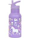 A Little Lovely Company Stainless Steel Drink Bottle - 350ml - Unicorn Dreams Thermos Bottles