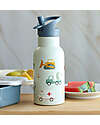 A Little Lovely Company Stainless Steel Drink Bottle - 350ml - Vehicles Thermos Bottles