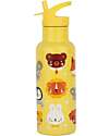 A Little Lovely Company Stainless Steel Drink Bottle - 500 ml - Animal Friends Thermos Bottles