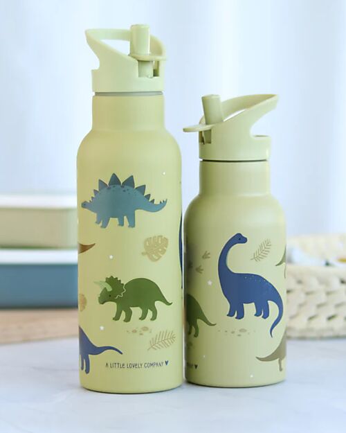 A Little Lovely Company Stainless Steel Drink Bottle - 500 ml - Forest Friends Thermos Bottles