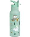 A Little Lovely Company Stainless Steel Drink Bottle - 500 ml - Forest Friends Thermos Bottles
