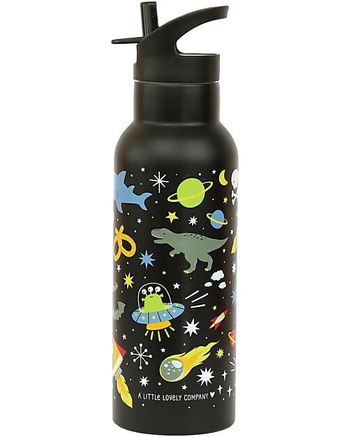 A Little Lovely Company Stainless Steel Drink Bottle - 500 ml - Galaxy Thermos Bottles