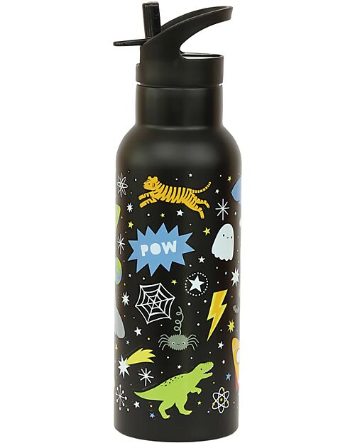 A Little Lovely Company Stainless Steel Drink Bottle - 500 ml - Galaxy Thermos Bottles