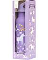 A Little Lovely Company Stainless Steel Drink Bottle - 500 ml - Unicorn Dreams Thermos Bottles