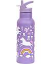 A Little Lovely Company Stainless Steel Drink Bottle - 500 ml - Unicorn Dreams Thermos Bottles