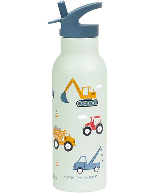 A Little Lovely Company Stainless Steel Drink Bottle - 500 ml - Vehicles Thermos Bottles