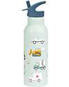 A Little Lovely Company Stainless Steel Drink Bottle - 500 ml - Vehicles Thermos Bottles