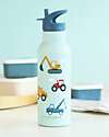 A Little Lovely Company Stainless Steel Drink Bottle - 500 ml - Vehicles Thermos Bottles