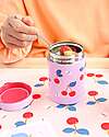 A Little Lovely Company Stainless Steel Food Holder Thermos - 300 ml - Cherries Thermos Bottles