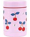 A Little Lovely Company Stainless Steel Food Holder Thermos - 300 ml - Cherries Thermos Bottles