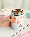A Little Lovely Company Stainless Steel Food Holder Thermos - 300 ml - Hearts Thermal Containers
