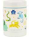 A Little Lovely Company Stainless Steel Food Holder Thermos - 300 ml - Jungle Thermal Containers