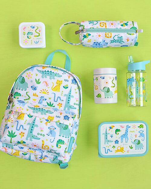 A Little Lovely Company Stainless Steel Food Holder Thermos - 300 ml - Jungle Thermos Bottles