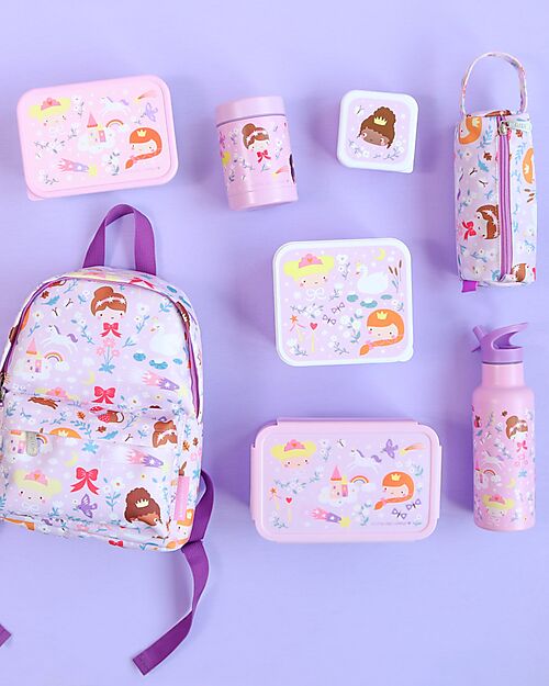 A Little Lovely Company Stainless Steel Food Holder Thermos - 300 ml - Princesses Thermos Bottles