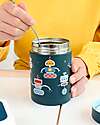 A Little Lovely Company Stainless Steel Food Holder Thermos - 300 ml - Robot Thermal Containers