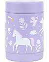 A Little Lovely Company Stainless Steel Food Holder Thermos - 300 ml - Unicorn Dreams Thermal Containers