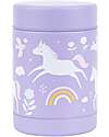 A Little Lovely Company Stainless Steel Food Holder Thermos - 300 ml - Unicorn Dreams Thermal Containers