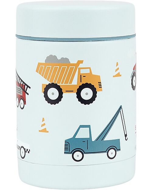 A Little Lovely Company Stainless Steel Food Holder Thermos - 300 ml - Vehicles Thermal Containers