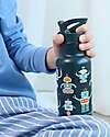 A Little Lovely Company Stainless Steel Insulated Bottle - 350 ml - Robot Thermos Bottles