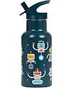 A Little Lovely Company Stainless Steel Insulated Bottle - 350 ml - Robot Thermos Bottles