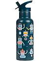 A Little Lovely Company Stainless Steel Insulated Bottle - 500 ml - Robot Thermos Bottles