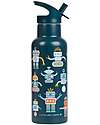 A Little Lovely Company Stainless Steel Insulated Bottle - 500 ml - Robot Thermos Bottles