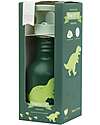 A Little Lovely Company Stainless Steel Insulated Water Bottle - 350 ml - Dinosaur Thermos Bottles
