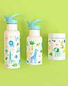 A Little Lovely Company Stainless Steel Insulated Water Bottle - 350 ml - Jungle Thermos Bottles