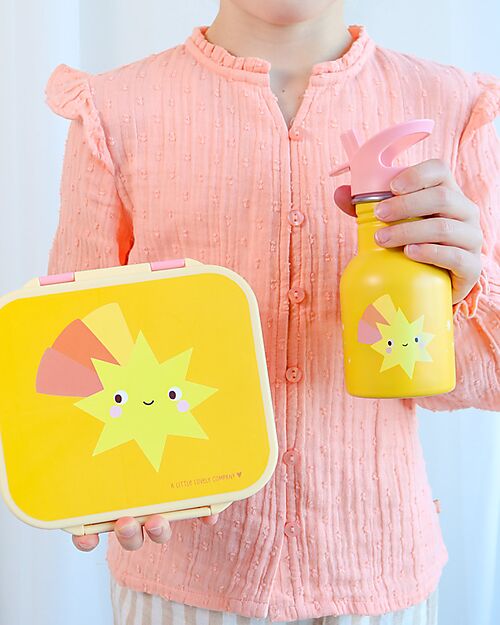 A Little Lovely Company Stainless Steel Insulated Water Bottle - 350 ml - Shooting Stars Thermos Bottles