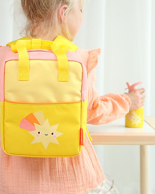 A Little Lovely Company Stainless Steel Insulated Water Bottle - 350 ml - Shooting Stars Thermos Bottles